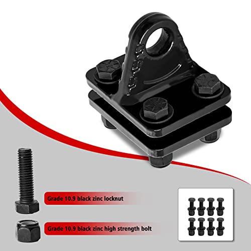 DING.PAI 2 Pack Shackles Mount, DRing Shackle Bracket with Backer