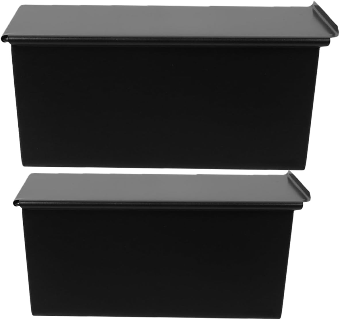 2pcs Nonstick Toast Mold Loaf Pan Carbon Steel Bread Box for Kitchen Counter