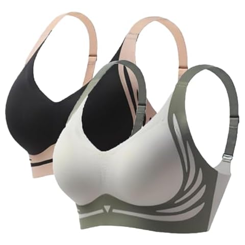 NENYLEI Omaxe Push Up Bra, Stellwise Bras, Stillwise Bras for Older Women, Lushfitting - Powerful Push-Up Seamless Bra (US, Alpha, X-Large, Regular, Regular, 2Pcs E) Cover