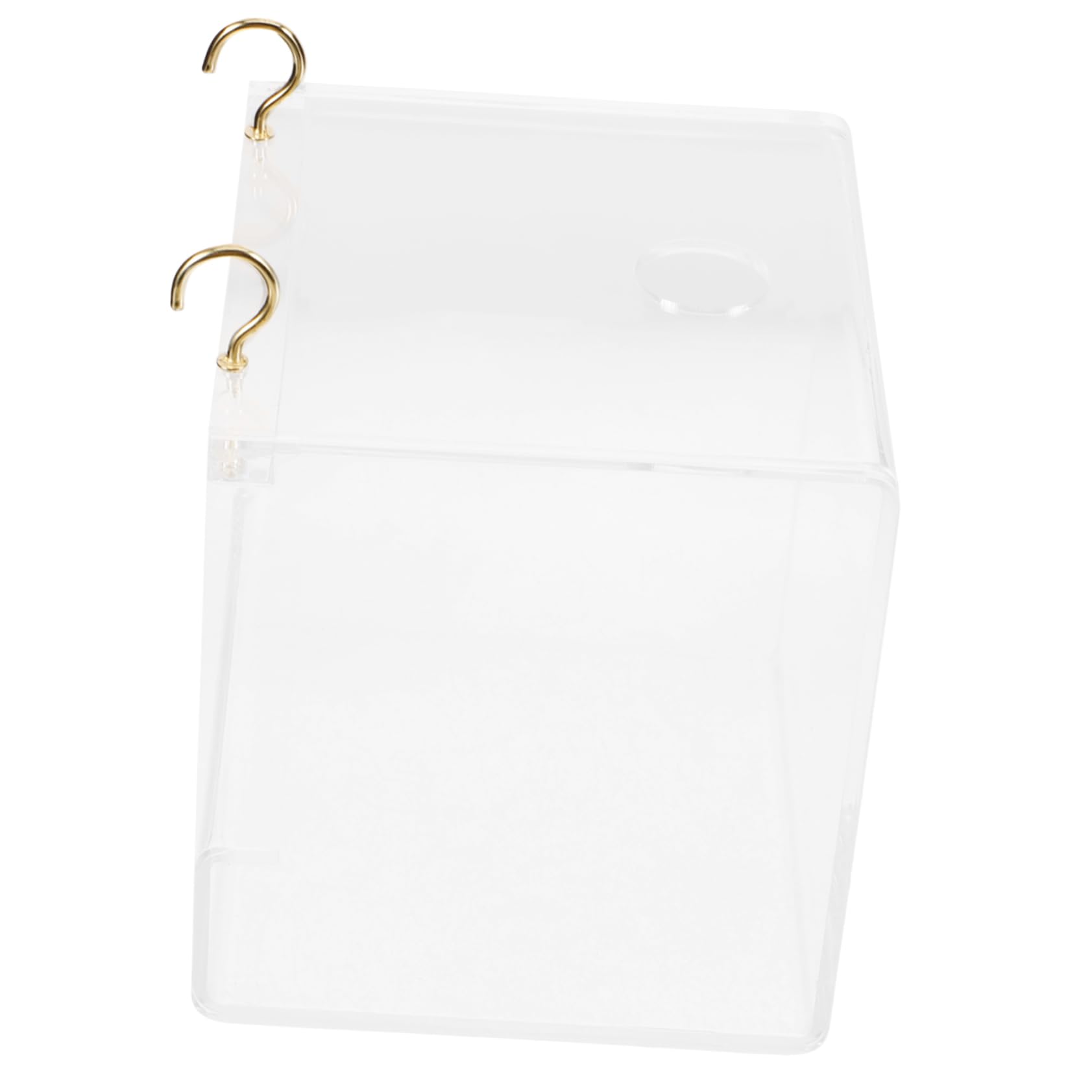 BESPORTBLE 4pezzi Vasca per Bagno per Uccelli Trasparente Box Appeso per Pappagalli e Parrocchetti Facile da Pulire e Resistente Perfetta per Gabbie di Piccole