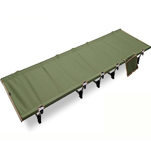 MRVAKDYDI Cuna de Camping Cama de Camping, Cuna Plegable Ultraligera for Adultos, portátil, con Bolsa de Transporte, compacta for Viajes al Aire Libre.(Green)