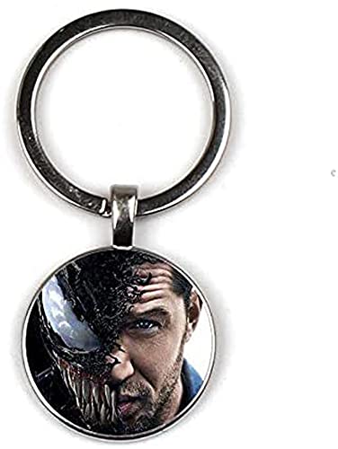 Llavero de guardián mortal de Venom llavero de cristal de cabujón llavero de moda bolsa de coche...