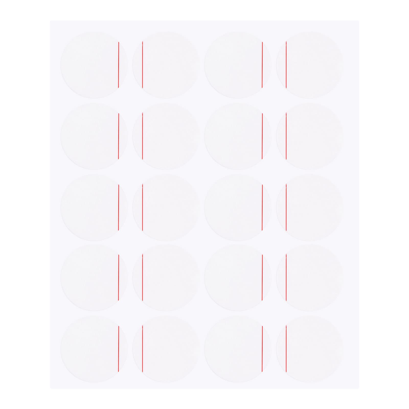 sourcing map Watch Back Cover Protective Film, PE Round Watch Back Case Protector Film Stickers for Watch Back Case Protection, 20mm, sport