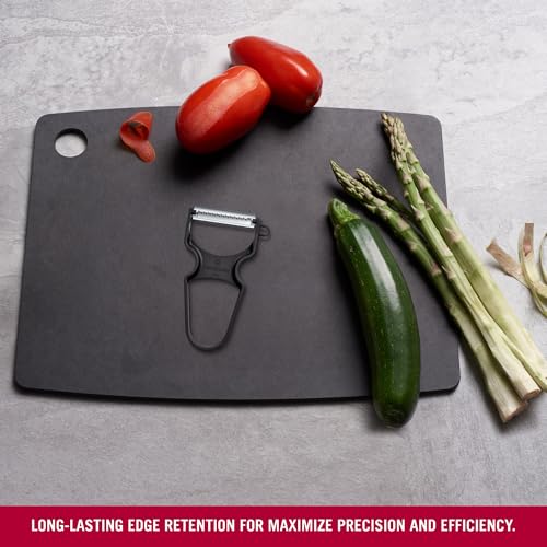 Image of Victorinox, Multipurpose Rapid Peeler /Vegetable Scrapper, Julienne Edge, Black, Swiss Made (6.0934.3),0.4 in