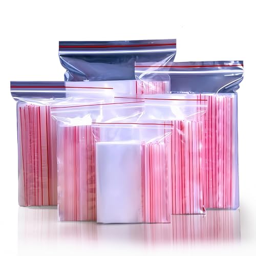 Image of Success Stationery Zip Lock Bags 3 inchx4 inch 100 Pcs - Reusable Transparent Ziplock Pouch for Medicine, Fridge Food Storage, Jewellery & Travel - Thick Resealable Zipper Cover