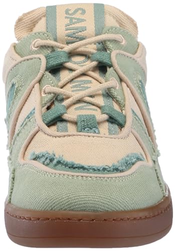 Sam Edelman Women's Jayne Sneaker Washed Palm/Linen/Turquoise 5 Medium2