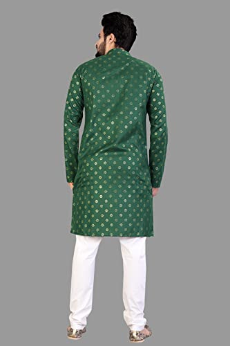 Image of Men's Printed Cotton Kurta