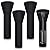 Wesnoy 4 Pack Patio Heater Covers with Zipper Waterproof Dustproof Outdoor Heater Cover Wind Resistant UV Resistant Snow Resistant Heater Covers for Standing Heater, Black, 89'' H x 33" D x 19" B