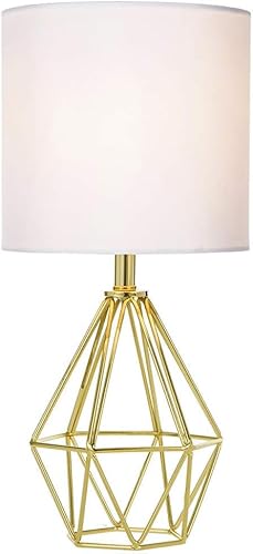 COTULIN Gold Modern Small Table Lamp for Bedroom & Living