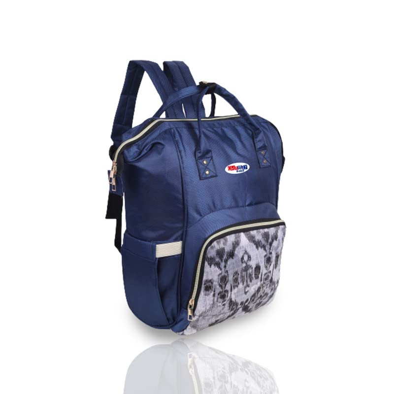 Chinmay Kids Diaper Bag Printed Waterproof Multifunctional Travel Backpack For New Born Backpack Diaper Bag,Blue Design 2-picture-25