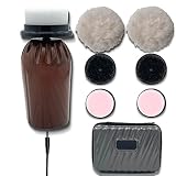 Needa One Portable Plug-in Electric Shoe Shine Kit with Two Sets of Brushes for Cleaning and Bufferi