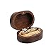 molchagar Wedding Ring Box, Wood Ring box for Proposal, Rustic Mr & Mrs Carve Engagement Ring Holder Gift for Wedding Ceremony