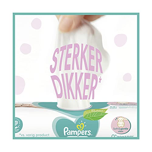 Pampers Sensitive Billendoekjes, 1200 Babydoekjes (15 x 80 Doekjes), Unieke pH Beschermende Formule, Zonder Parfum… - Afbeelding 8