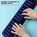 32 Key Melodica Piano Portable Wind Musical Instrument with Mouthpiece Tube and Carrying Bag Suitable for Beginner Practice Gift (Blue)