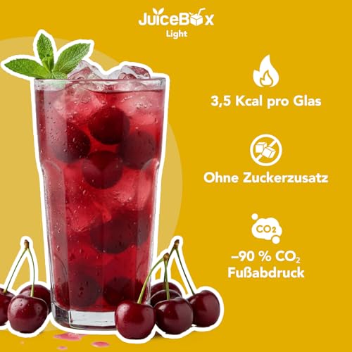 JuiceBox Sirup Light - 2 Liter ergeben 52 Liter antrinkfertiges Getränk, langanhaltend, pflanzenbasiert… – Ansicht 2