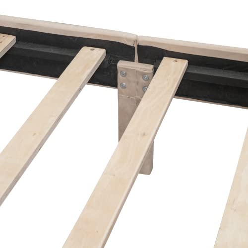 Anwick Queen Size Storage Bed Frame Velvet Upholstered Platform Bed With A Big Drawer, Upholstered Bed Frame With Strong Wooden Slats, No Box Spring Needed, Easy Assembly (Beige, Queen) #TOP7
