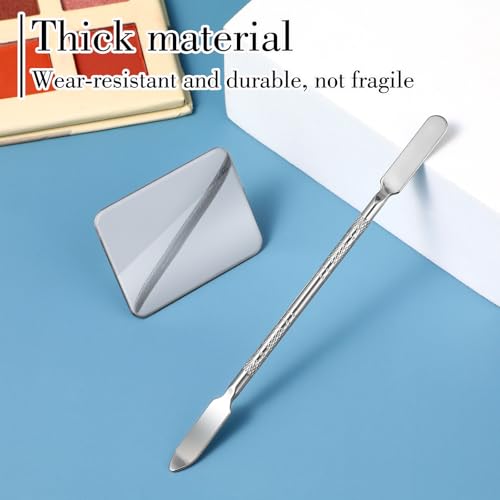 Make up Palette, Edelstahl-Kosmetik Make Up Mischpalette, Professionelle Makeup Mischpalette für Make-up Nail Art, Make-up Künstler Werkzeug zum Mischen von Foundation Nailart