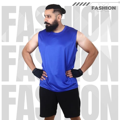 Image of Sleeveless T Shirts for Men - Gym Vest, Sando Tank Top Wear, Workout Baniyan, Stringers Inner Shirt, Bodybuilding Tshirts, Sports Tshirt Vests, Stylish Tanks Tops