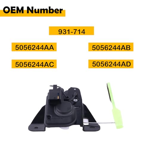 Image of 931-714 Trunk Latch Actuator Compatible with 2011-2014 Chrysler 200, 2005-2018 Chrysler 300, 2006-2018 Dodge Charger Challenger, 2008-2014 Avenger, 2013-2016 Dart