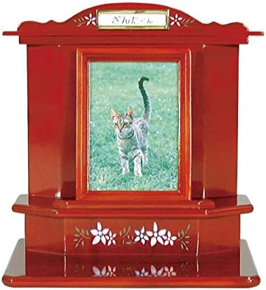 MK Offering Desk, Rosewood Style, Height 9.8 x Width 9.1 x Depth 6.3 inches (25 x 23 x 16 cm), Memorial Stand, Rome