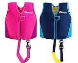 Baby Girl Swim Vest - Genwiss Toddler Swim Vest for Age 18 Months - 2 Years Baby Toddler Fit 20-28 lbs, Size Small