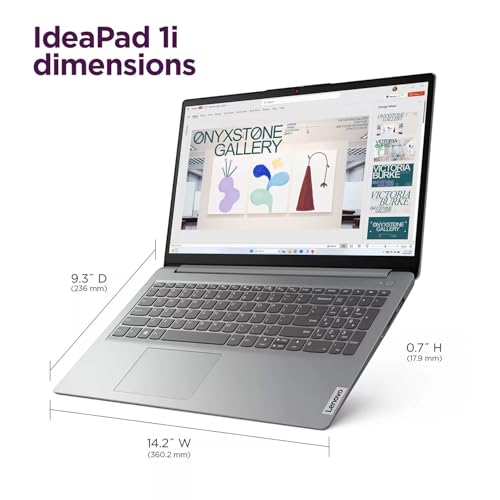Image of Lenovo IdeaPad FHD Business Laptop | Microsoft Office 365 | 15.6 inch FHD Anti-Glare Display | Intel 4-core CPU | Type-C | Copilot AI | HDMI | 10HR Battery | Windows 11 (Black, 8GB RAM | 128GB eMMC)