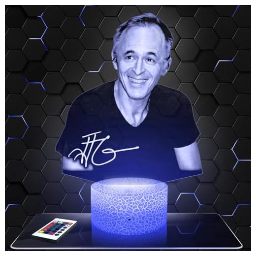 Lampephoto.fr - Lámpara 3D JJ Goldman Decoración Colección Cantante Pop Idea Regalo Hombre Mujer Objeto Jj Goldman Luz Nocturna Adulto Decoración Habitación, Idea Regalo Hombre Mujer Original