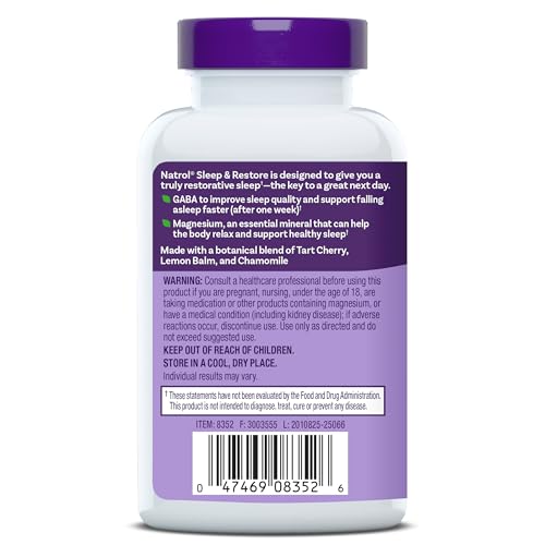 Natrol Ultra Sleep Magnesium Glycinate 100 mg, Melatonin-Free, 60 Count - image 9