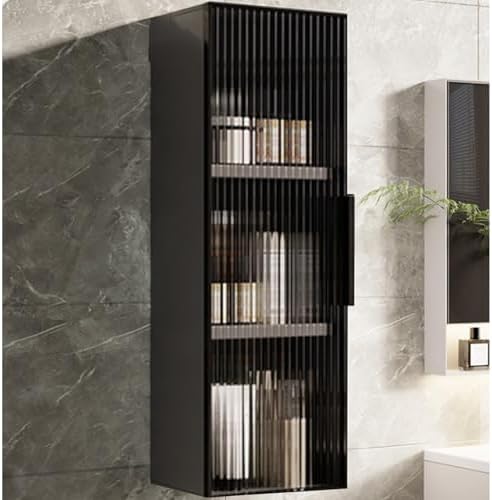 Stylish Modern Aluminum Wall-Mounted Storage Cabinet - Versatile Over-The-Toilet Metal Organizer for Bathroom, Kitchen & Dining Room - Functional Medicine & Makeup Organizer