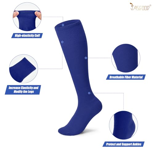 JASGOOD Kids Soccer Shin Guards and Socks with Arm Sleeves for Toddler Youth Age 4-16 Football Protection Defender Gear4