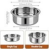 Stainless Steel Coffee Filter, 51mm Double Layer Pressurized Filter Basket Espresso Filter Basket Espresso Machine Parts for Portafilter Coffee Machine(Double Cup)