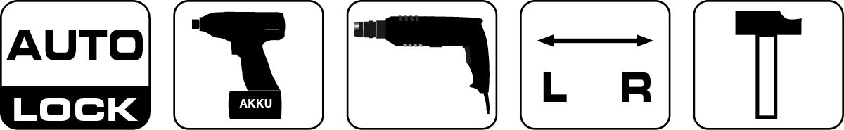 Bohrcraft 14690301312 uchwyt 1/2-20 UNF, czarny