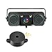 Produktbild MiCarBa Auto-Backup-Kamera, 3-in-1 170 Grad Wide View HD Auto Reverse Rückfahrkamera 2 LED Nachtsicht wasserdicht mit 2 Radar Parking Sensor Summer (CLPZ451)