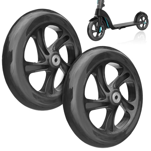 SPORWAY City Scooter Rollen 200x30mm Ersatzräderset, 2 Stück Scooter...