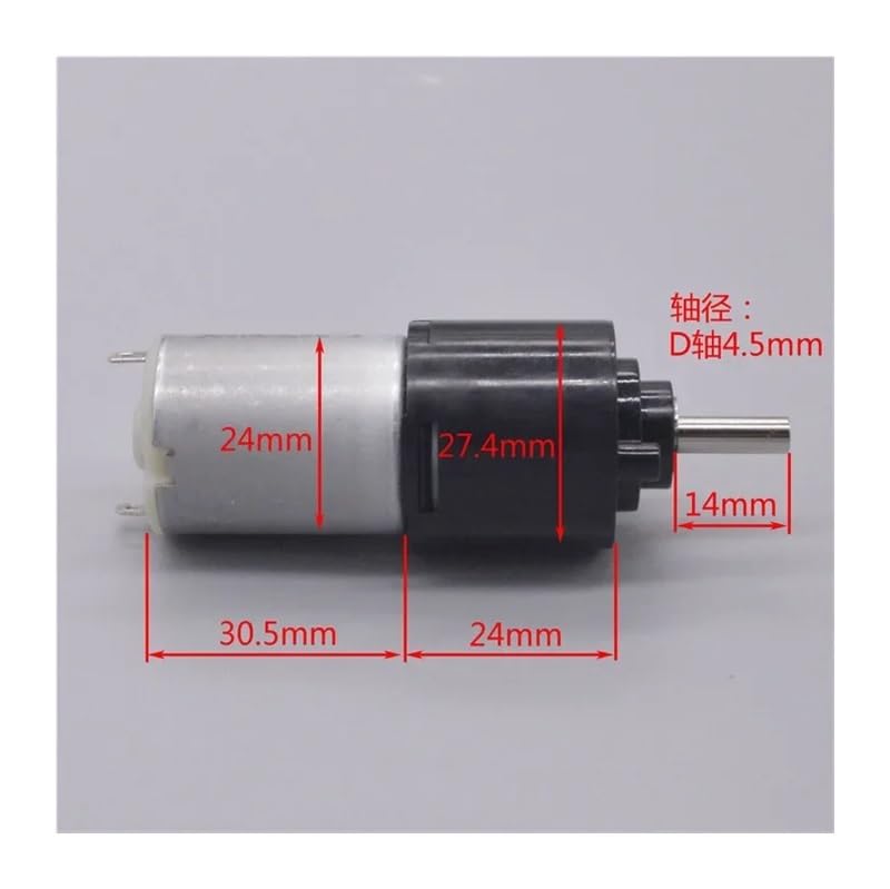 DC 6 V ~ 12 V 120 RPM de velocidad lenta 280 engranajes planetarios reductor de velocidad de arranque electrónico reductor de velocidad de arranque electrónico DIY robot modelo de coche