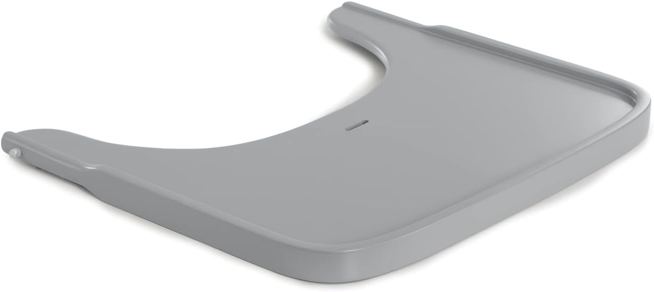 Alpha Wooden Tray, Grey - Tray for Alpha+ Wooden Highchair, FSC® Certified Beech Wood, 6 Months+, Easy to Clean, Raised Edge