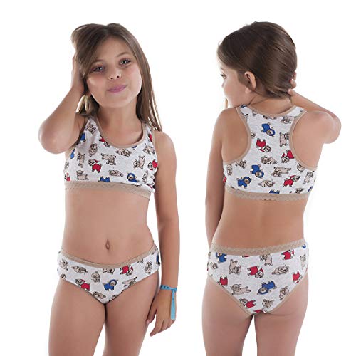 Kit com 5 Conjuntos Algodão Penteado Caçulinha
