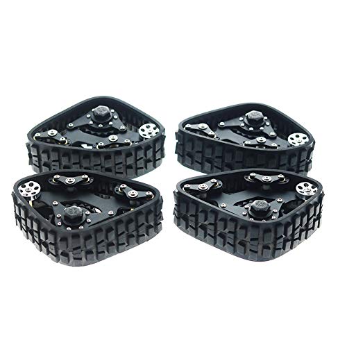 Aoile 4PCS TRX/4 Tracks Wheel Sandmobile Conversion Snow Tire for 1/10 RC Crawler Car 4PCS