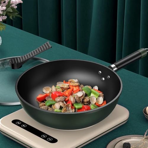 Wok antiadherente de hierro para uso doméstico miniatura 2