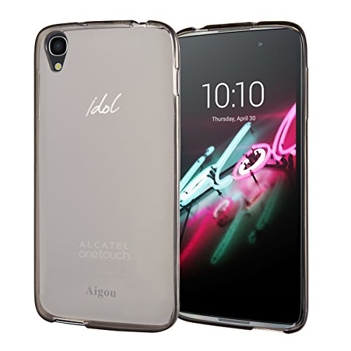 Alcatel Idol 3 (4.7) Clear Case, Aigou Premium Ultra Slim Lightweight Scratch-Resistant Soft Crystal Clear Perfect Fit TPU Protective Cases for Alcatel Idol 3 (4.7)