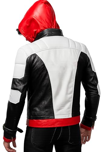 red hood cosplay jacket - leather super hero jacket2