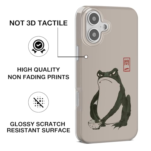 GEQCDBN Compatible with iPhone 17 Case, Trendy Cute Grumpy Frog Anime Girly Soft Slim TPU Shockproof Aesthetic Protective Phone Case Cover for Women Girls 6.1" by GEQCDBN - Used condition - Image 2