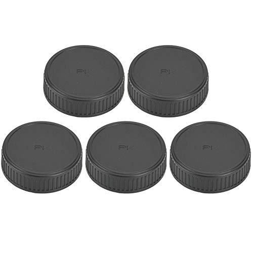 ANGGREK Lens Rear Cap 5PCS Camera Lens Cap Plastic Rear Cap Portable Protective Cover Fits for PK Mount SLR Camera Lens Lens Protective Cover Durable and Wear-Resistant