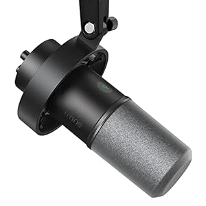 FIFINE Recording XLR/USB Microphone Studio Dynamic Podcast Cardioid Microphone for Vocals Voice Over Music Streaming Gaming with 3.5 mm Headphone Jack, Mute Button, Black Metal Mic-K688