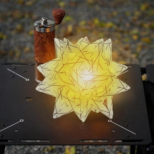 Lampe de camping en étoile portable et étanche en panneau PP pour la randonnée