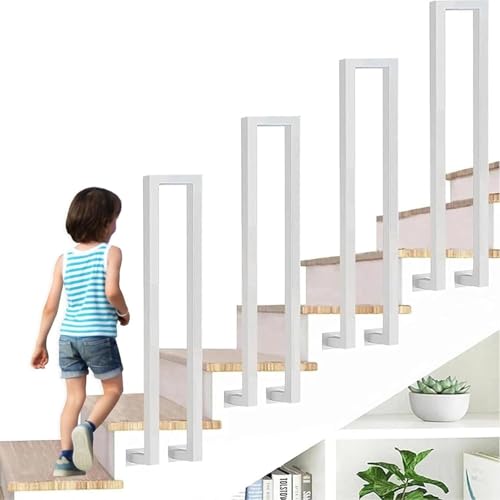 Rampe d'escalier en U de 95 cm pour sécuriser l'accès au jardin et les mezzanines