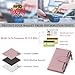 Airkit Small Wallet Women RFID Blocking Soft Leather Bifold Compact Card Holder Wallet for Women with Zipper Coin Pocket 4 ID Window