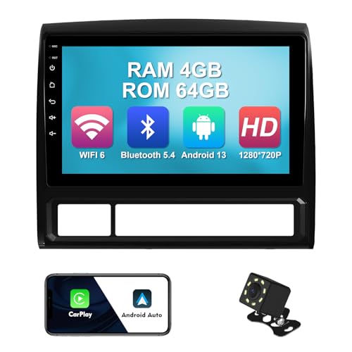 Radio Android 13 9" para Toyota Tacoma 2005-2013 con Bluetooth 5.4 miniatura 1