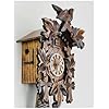 Eight Day Cuckoo Clock with Five Hand-Carved Maple Leaves and One Bird