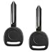 KeylessOption Uncut Blank Ignition Car Key Blade Master Keyblank Plastic Head for B102, B102-P (Pack of 2)